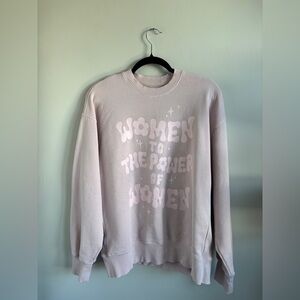 Aritzia Pink Oversized Women's Sweater